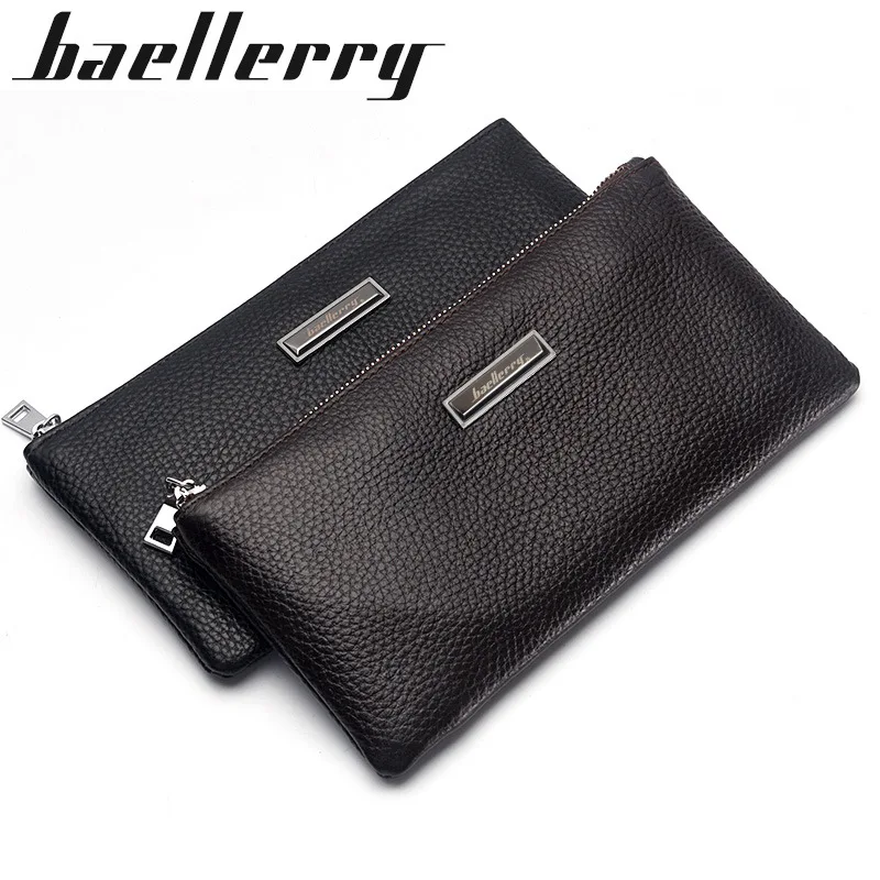 

Baellerry Men Wallets Classic Long Style Card Holder Male Purse Quality Zipper Large Capacity Big Brand Luxury Wallet For Men