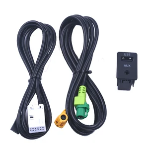 aux for vw passat b6 b7 cc touran polo rcd510 rcd310 mdf20 mdf231 aux usb switch free global shipping