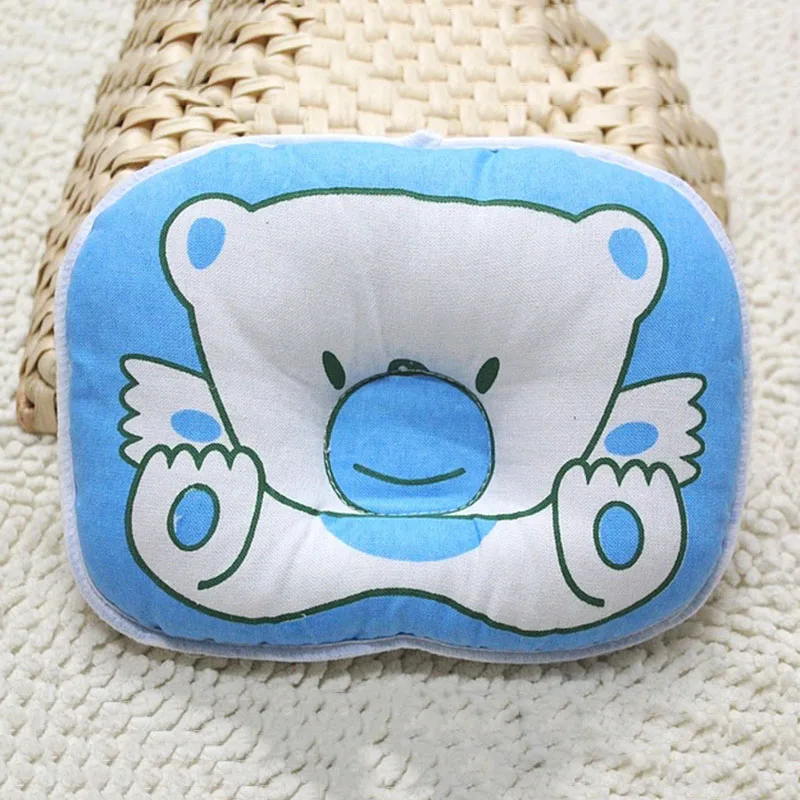 Подушка с рисунком медведя для новорожденных подушка сна защитой от плоской