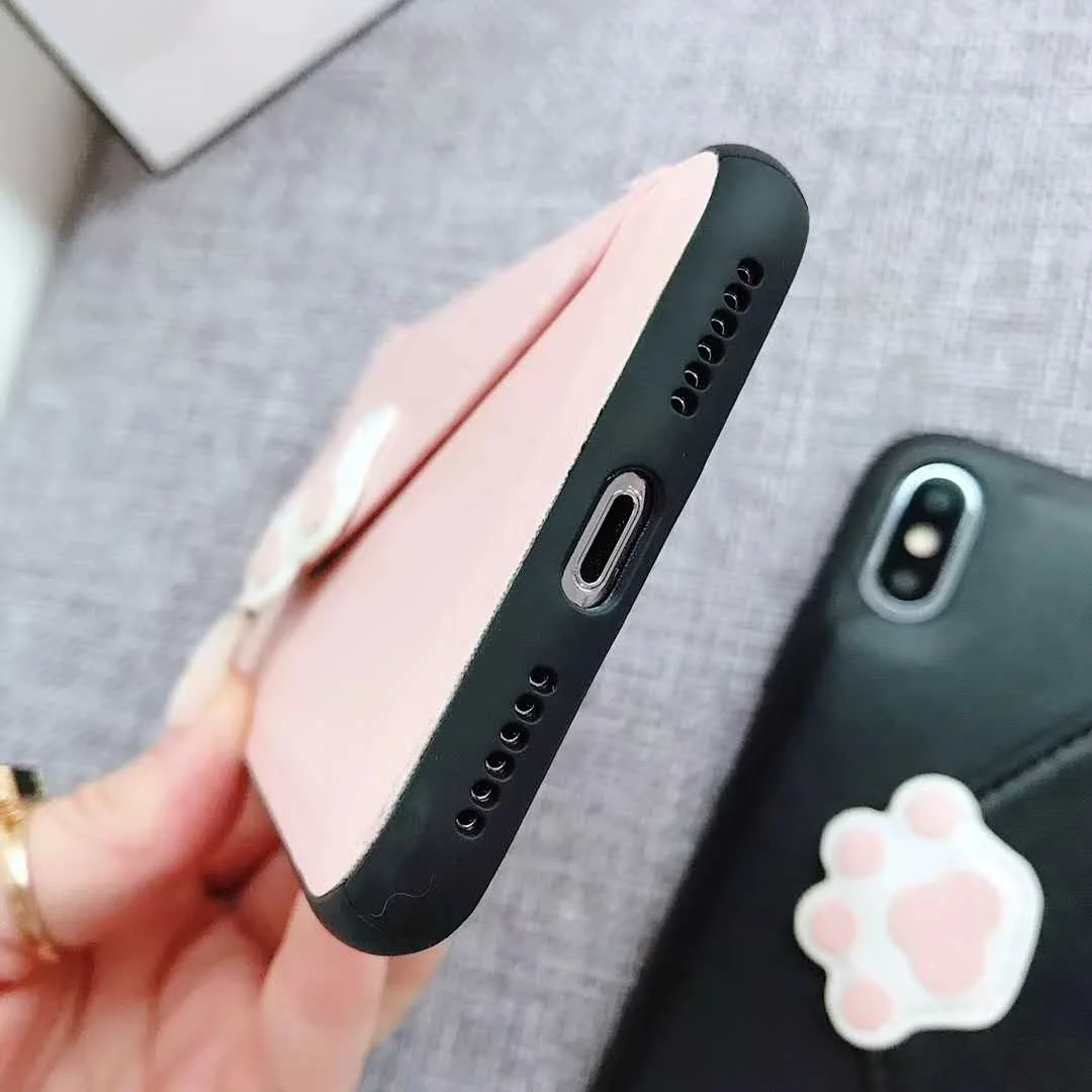 Модный мультяшный кошелек книжка с когтями силиконовый чехол для телефона iPhone6 6S