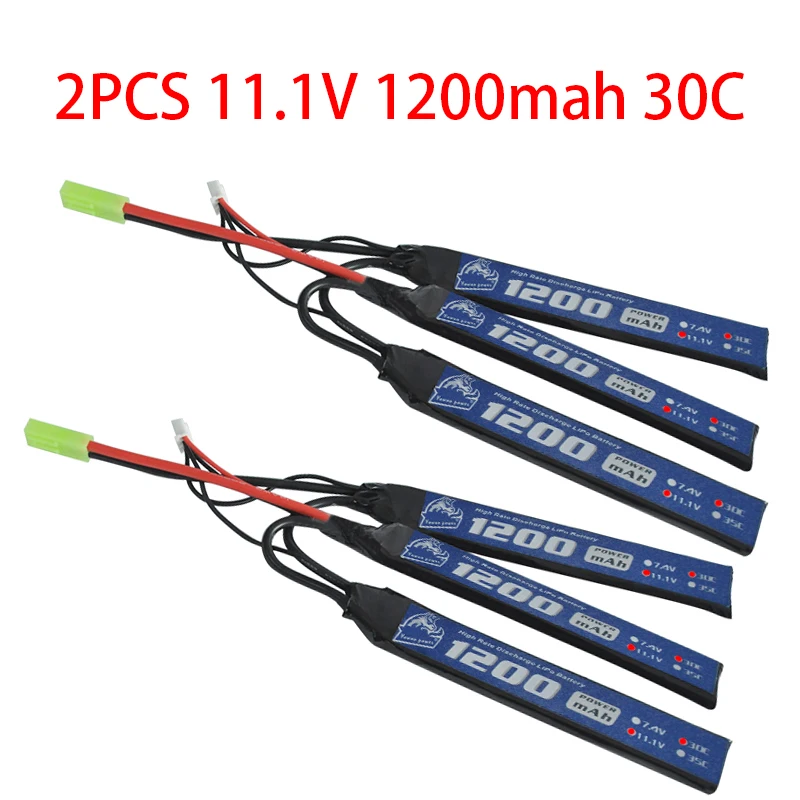 Супер прочный разряд YOWOO AKKU RC Lipo 3s 2 шт. батарея 11 1 В 1200 мАч 30C MAX 60C мини
