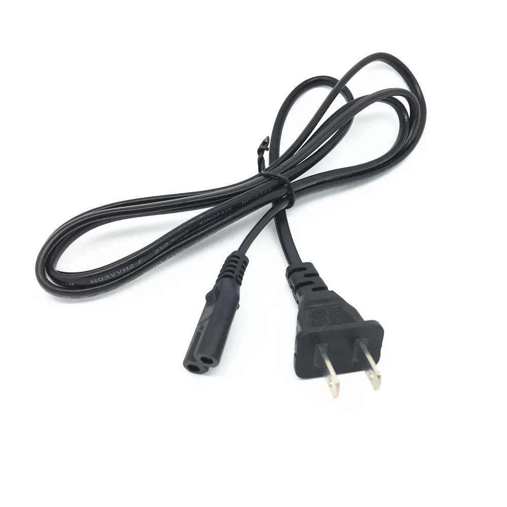 US /EU Plug 2 зубец Мощность шнур питания кабель для ЖК дисплея с подсветкой Fujifilm