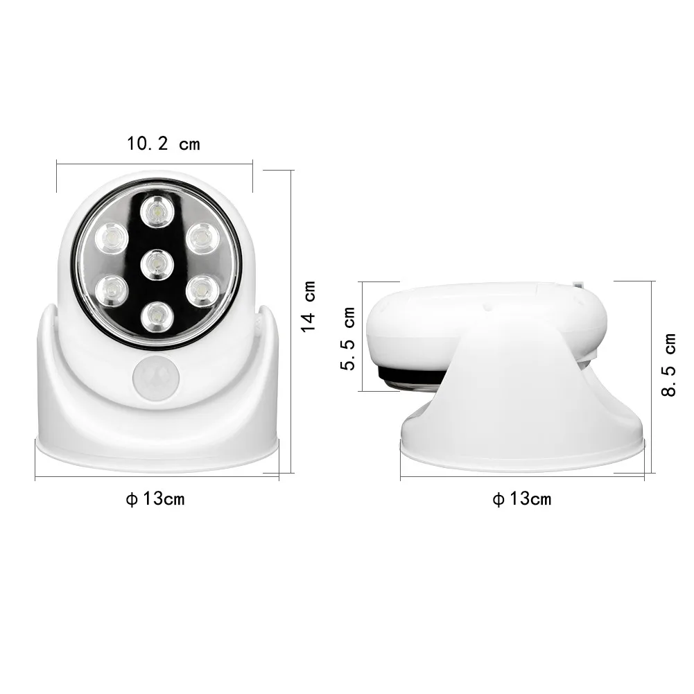 Беспроводной сенсорный светильник с датчиком движения настенный для сада
