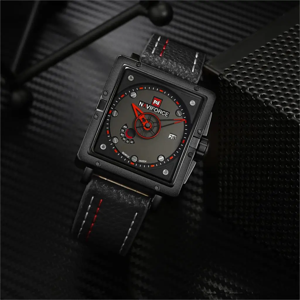 NAVIFORCE, мужские часы, лучший бренд, Роскошные, повседневные, кварцевые часы, для дайвинга, кожа, спортивные, Relojes Hombre, Relogio Masculino, часы, подарки для мужчин