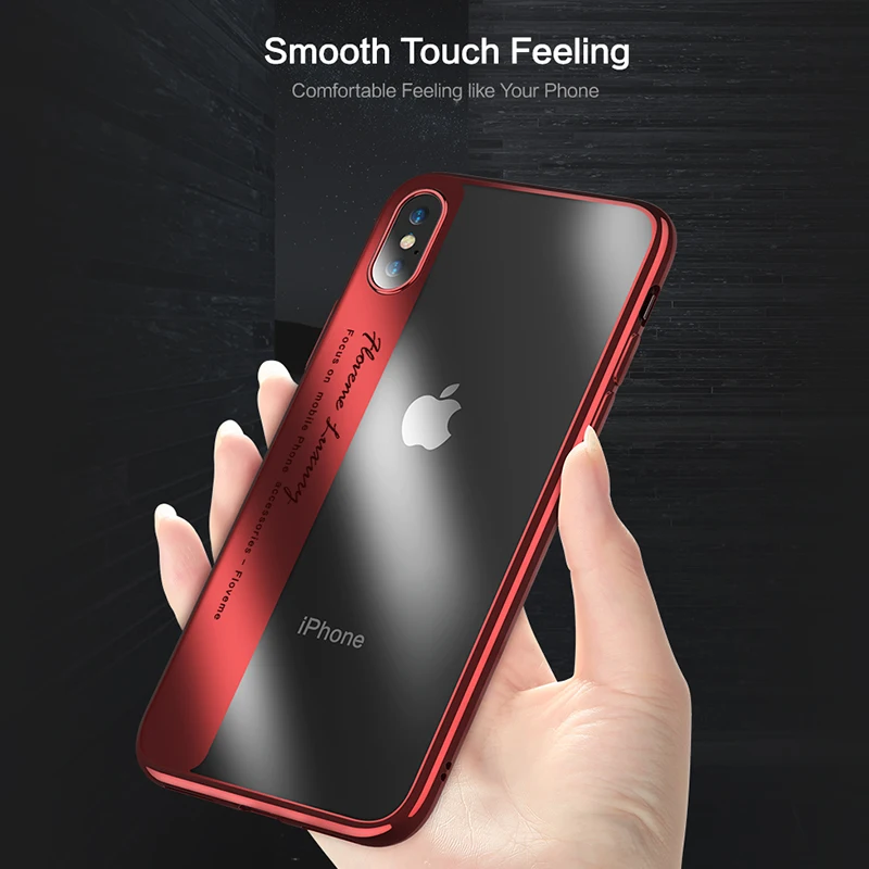 Роскошный чехол для телефона iPhone 8 7 Plus прозрачные покрытые мягкие ТПУ чехлы X 10 6s 6