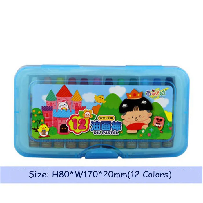 12 Colors/Set Oil Pastel Children Students Study Stationery Drawing Set Art Painting Colored Pen School Supplies | Канцтовары для