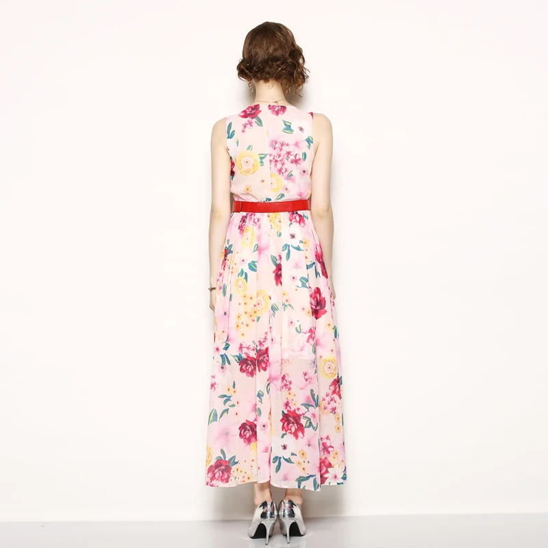 Летнее пляжное платье для подиума женское Sommer Kleid 2018 vestido de festa Длинные платья