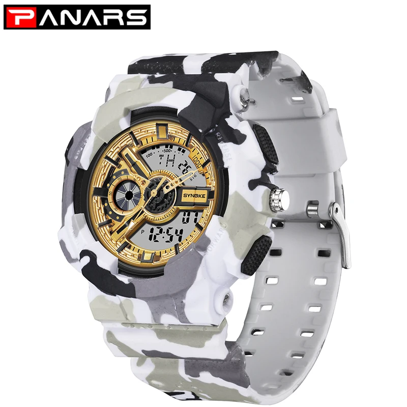 PANARS G Watch Shock Sports Watch Men Waterproof Military Camouflage Strap Electronic reloj deportivo hombre