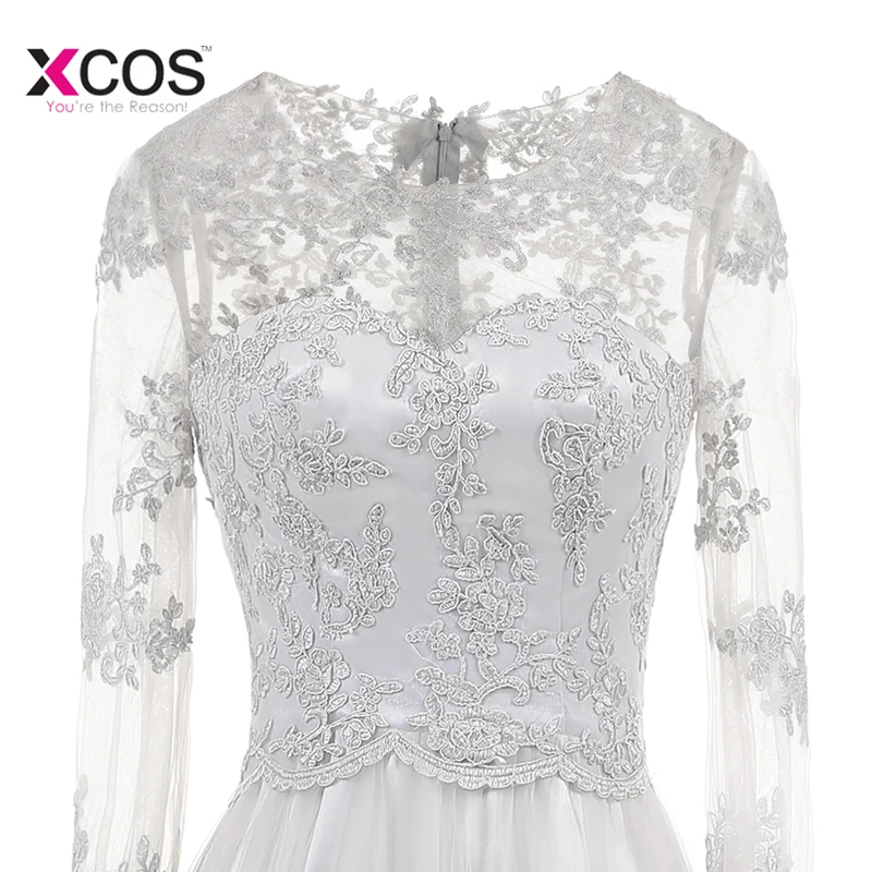 Серебряные платья для матери невесты 2018 элегантные тюлевый кружевной накладной