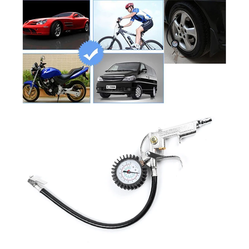 Прямая поставка авто мотоцикл воздушный пистолет пуллер насос циферблат