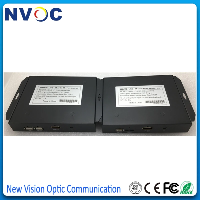 Прессованный HDMI оптоволоконный трансмиссия/удлинитель по оптоволокну с ИК +