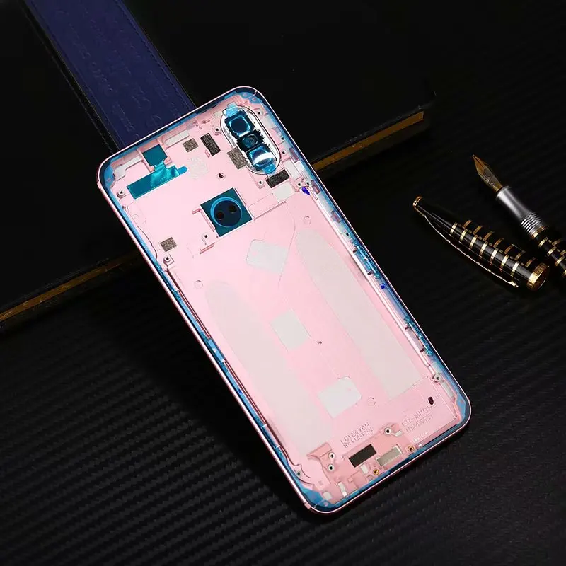 Mi A2 корпус для Xiaomi mi A2 mi 6X Металлическая задняя крышка на батарейке для мобильного телефона запасные части чехол+ кнопки объектива