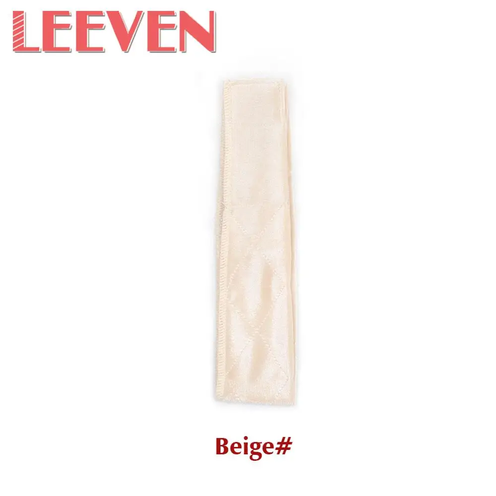 Beige Leeven бархатная лента для волос, повседневный модный фиксированный парик, захват 25 г/шт., 3 цвета, регулируемая бархатная лента для волос с широкополосным креплением - Цвет: Beige
