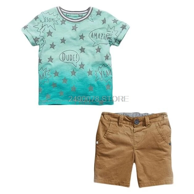 

New 2019 Summer Children Sets Baby Clothing Sets Boys 2pcs Set Girls Hawaii Beach T-shirts + Shorts School Sports tracksuit