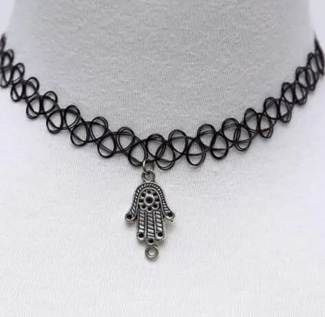 Ожерелье-чокер женское винтажное эластичное в стиле панк готический воротник