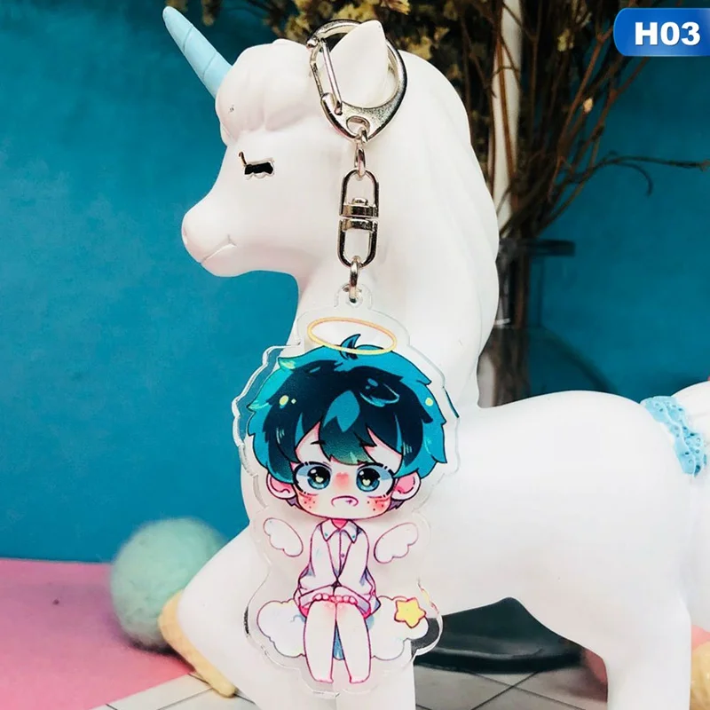03 My Hero Academy брелок двухсторонний брелок кулон акриловый аниме аксессуары брелок с фигурками из мультфильмов - Цвет: 03