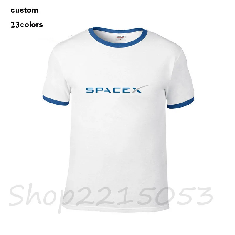 SpaceX 2019 космический X логотип футболки для мужчин Черная пантера одежда уличная