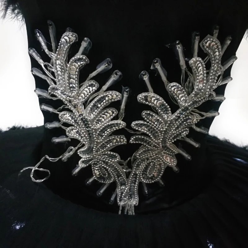 2020 профессиональный светодиодный светильник черный белый цвет Балетная пачка