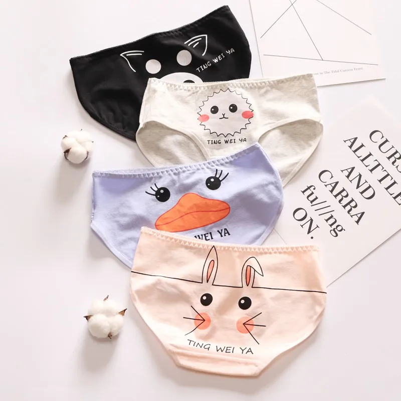 SP & CITY студенческое нижнее белье для девочек с милыми мультяшными животными Kawaii