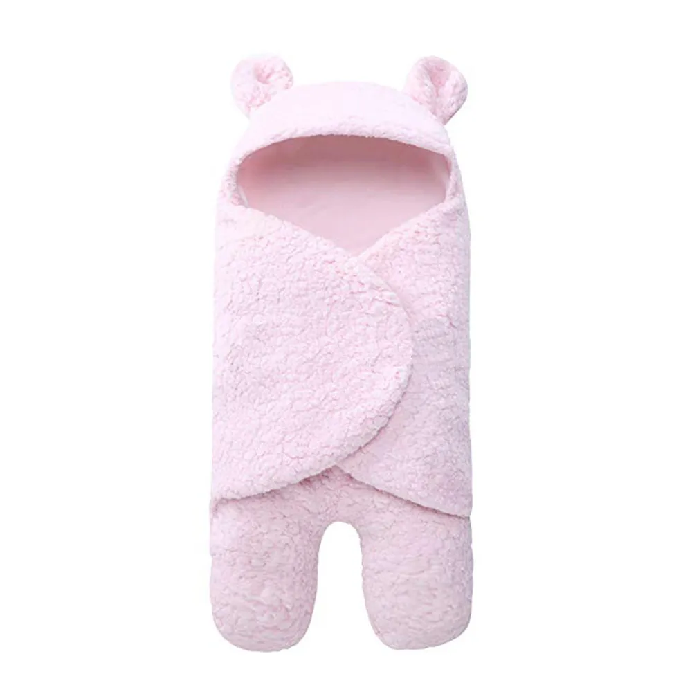 

TELOTUNY Newborn Baby Cute Cotton cartton Receiving Sleeping Blanket Boy Girl Plus velvet warm skin Wrap Swaddle Z1019