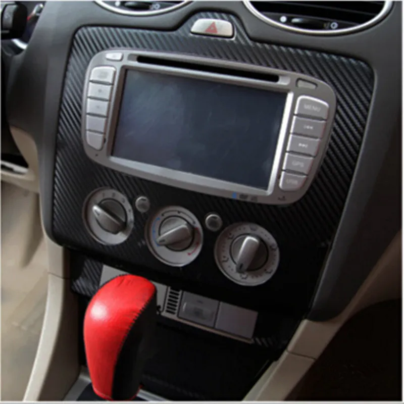 Цветной защитный чехол для автомобиля из углеродного волокна для Ford Focus 2 2009 2010 2011 2012 2013 аксессуары для автомобиля