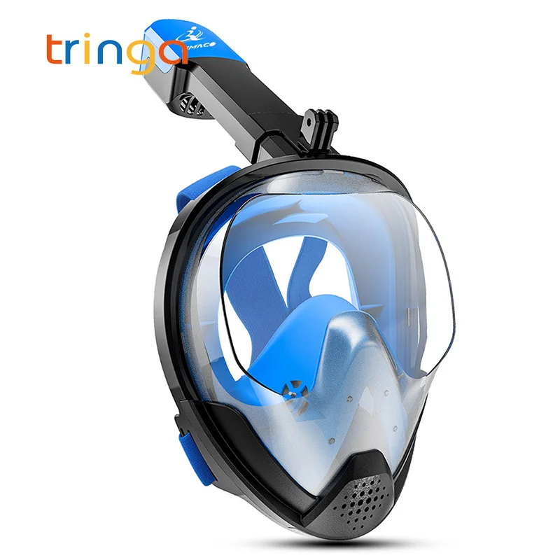 Маска для дайвинга с полным лицом трубка дыхания подводная подводного плавания