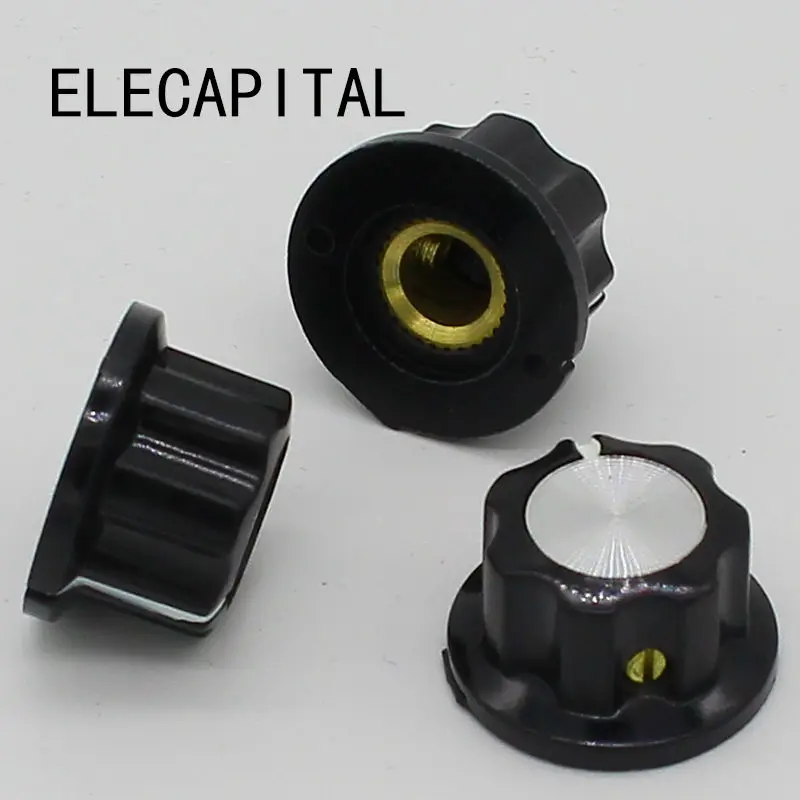 10 шт. бакелитовая ручка для выключателя горшка поворотная A01 D 20 мм H 12 диаметр