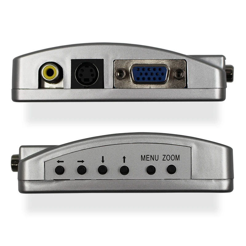 ПК ноутбук VGA в AV RCA ТВ монитор S-video сигнал адаптер конвертер переключатель коробка jn5