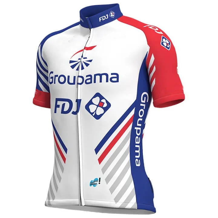 

2018 команда Fdj Groupama, голубая Мужская только велосипедная Джерси с коротким рукавом, велосипедная одежда, быстросохнущая езда на велосипеде Ropa Ciclismo