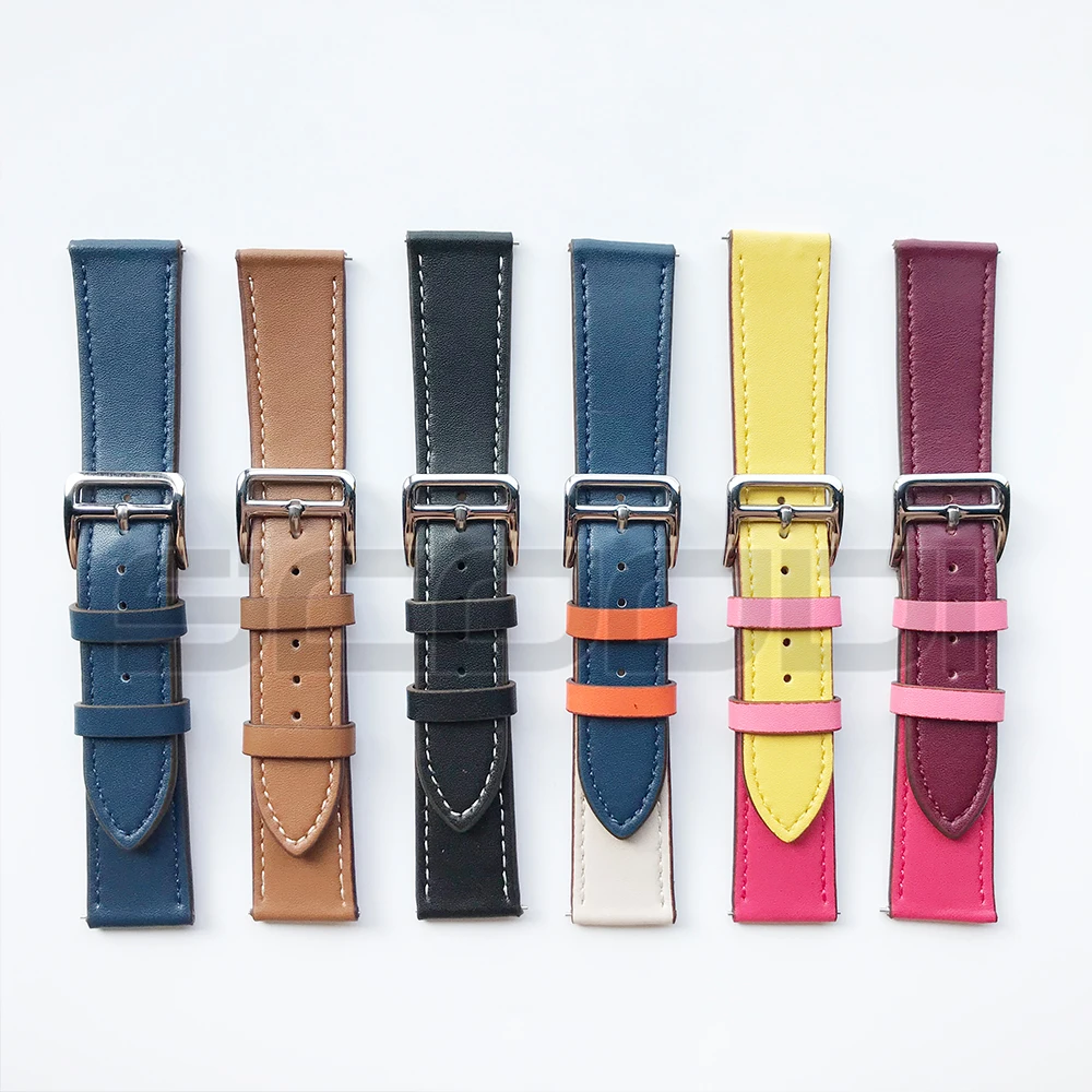 Ремешок для наручных часов из натуральной кожи, браслет для Xiaomi Huami Amazfit Bip, Молодежные часы, модные наручные часы, ремешок 20 мм