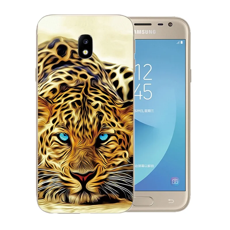 Чехол для Samsung J3 2017 силиконовый чехол J330F мягкий термополиуретановый 3D с рисунком