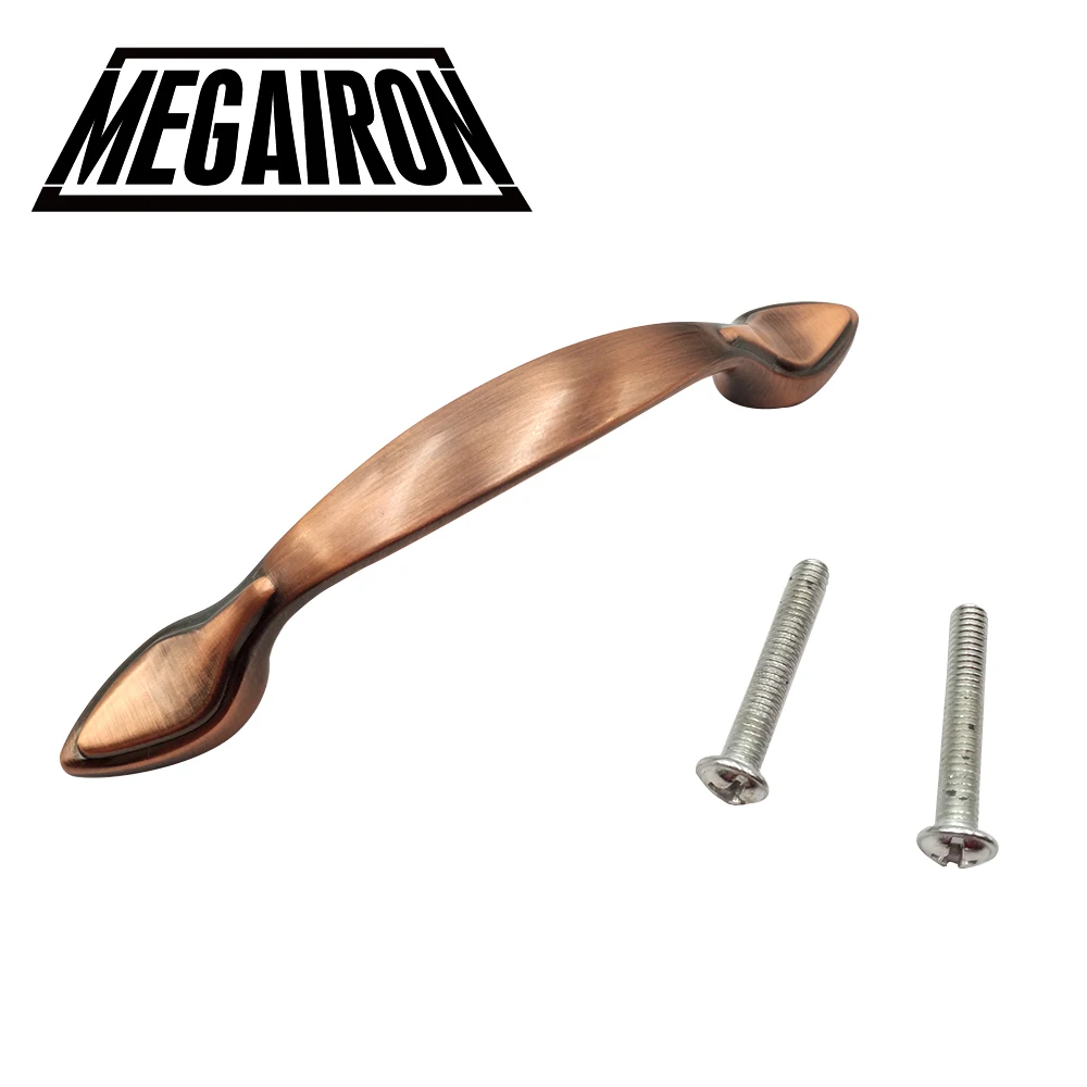 MEGAIRON 64 мм красные античные медные ручки Ретро Ручки для комода или шкафа с