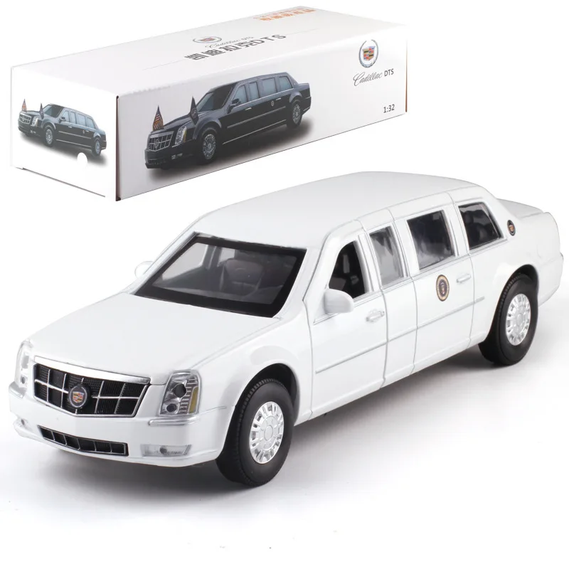 

High Quality Collection 1:32 Alloy Diecast Simulation Extended Version Presidential Car DTS Limousine Model Metal Toys Car