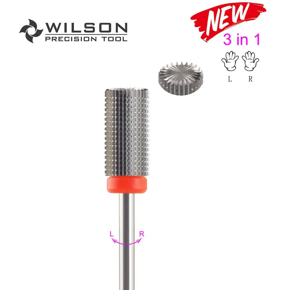 1pc Fine 3 в 1-карбидные биты для ногтей-карбидные сверла для ногтей WILSON - Цвет: 1pc Fine