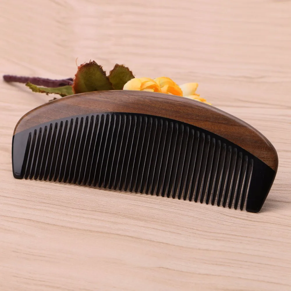 16x5.5cm натуральное зеленое сандаловое дерево с цифрами и рожками на капюшоне