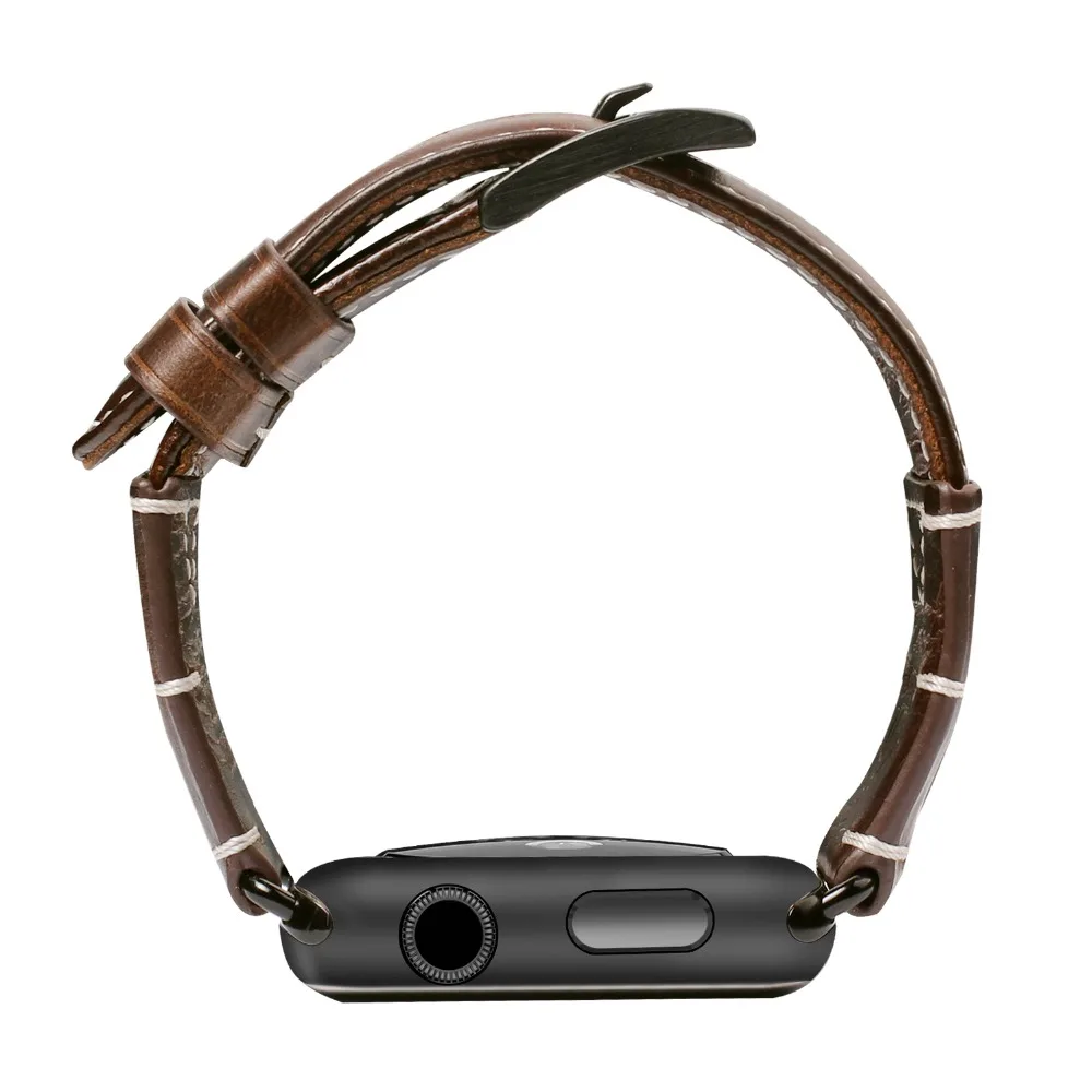 Мужской кожаный ремешок для Apple Watch 38 мм 44 мм 42 мм для iWatch 4 3 2 1 браслет Apple Watch 42 мм 38 мм