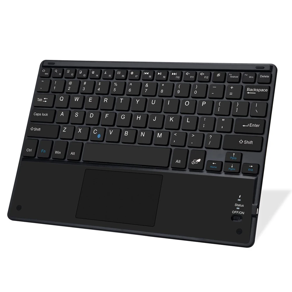 AVATTO Ultra-slim Rechargeable Wireless Bluetooth Mini Keyboard with Built-in Multi-touchpad Function For Android Windows Tablet |
