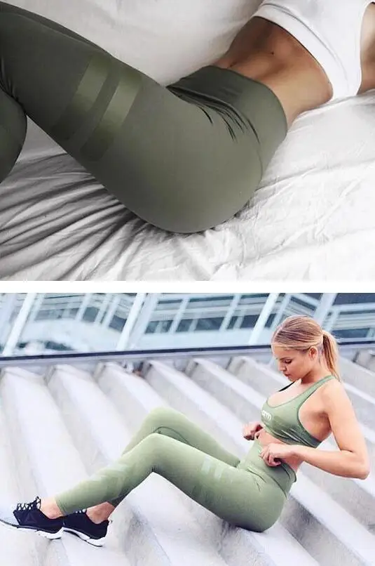 2017 Зима Весна Леггинсы Тощий Серый Фитнес женские Брюки Высокая Эластичность