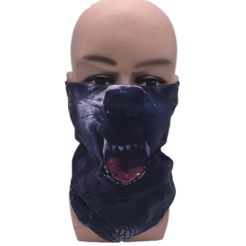 Волк клещ узор Бандана Балаклава Открытый Охота дыхание мотоцикла Велоспорт