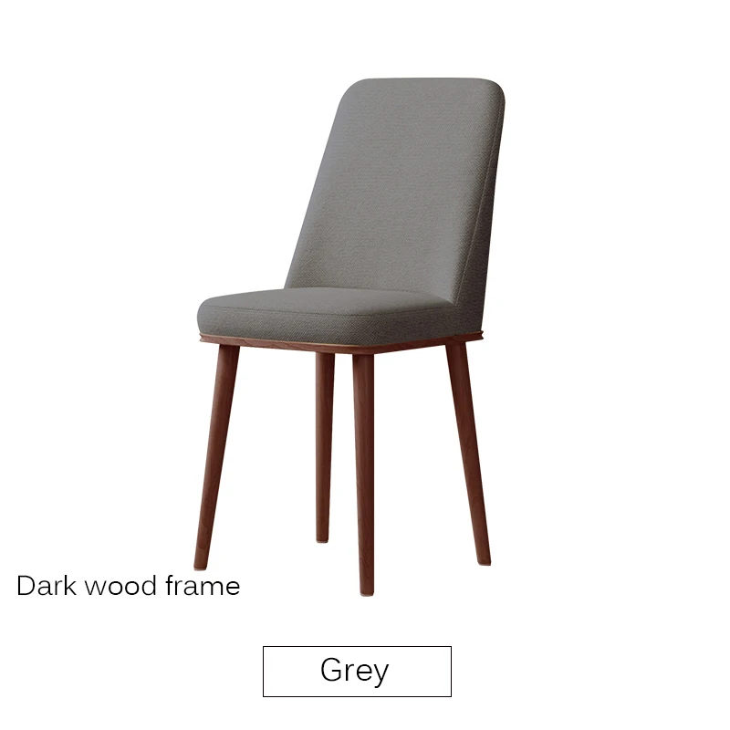 Wooden base Grey Скандинавские INS обеденный стул из искусственной кожи Модный креативный современный минималистичный мебель стол и стул Повседневный кофейный офисный домашний стул - Цвет: Wooden base Grey