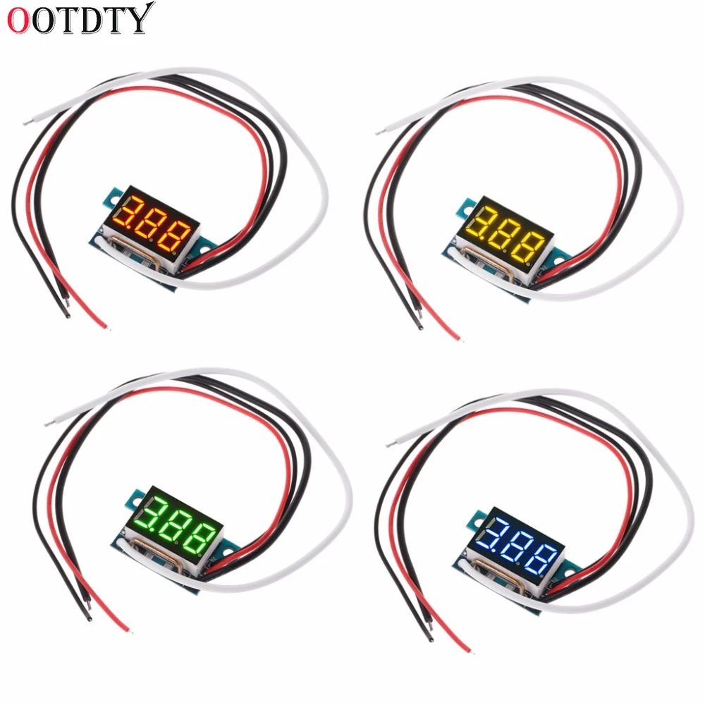 Цифровой светодиодный амперметр тестер для измерения постоянного тока 4в-30в 0-10A |