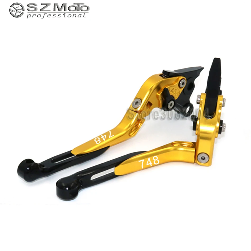 

For DUCATI 748 1999-2002 2001 2000 Aluminum Motorcycle Folding Extendable Adjustable Brakes Clutch Levers With LOGO