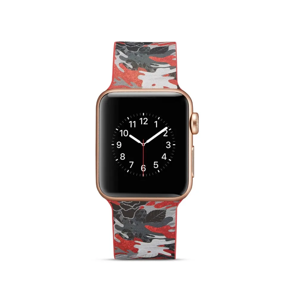 Ремешок для apple watch Группа apple watch 4 3 группа 42 мм 38 мм 44 мм/40 mmiwatch ремешок для часов браслет с принтом аксессуары для часов