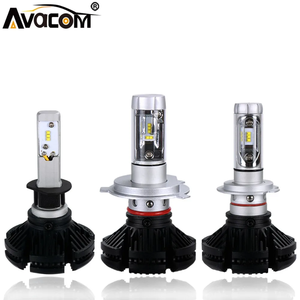 Avacom светодиодный H1 H3 H7 H4 H11 X3 серии автомобильных фар лампы 12000Lm 6500K белый 12В 24В HB3 HB4