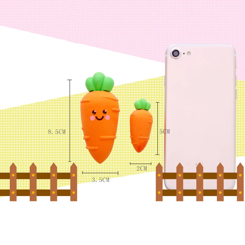 3 шт. милый резиновый ластик для карандаша в форме морковки школьные офисные