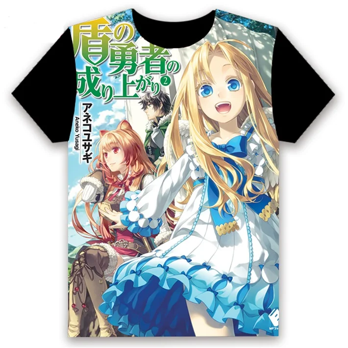Футболка аниме The Rising of the Shield Hero Naofumi Iwatani Косплей короткий рукав для женщин и мужчин черная футболка Повседневная летняя рубашка Otaku - Цвет: 13