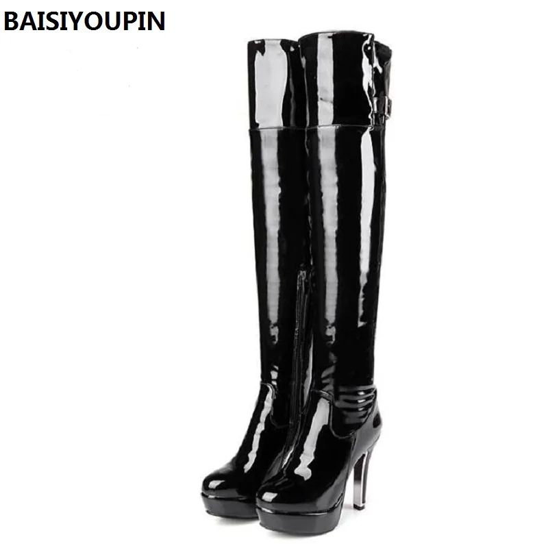 Женские сапоги пикантные Сапоги выше колена Свадебная обувь для ночного клуба