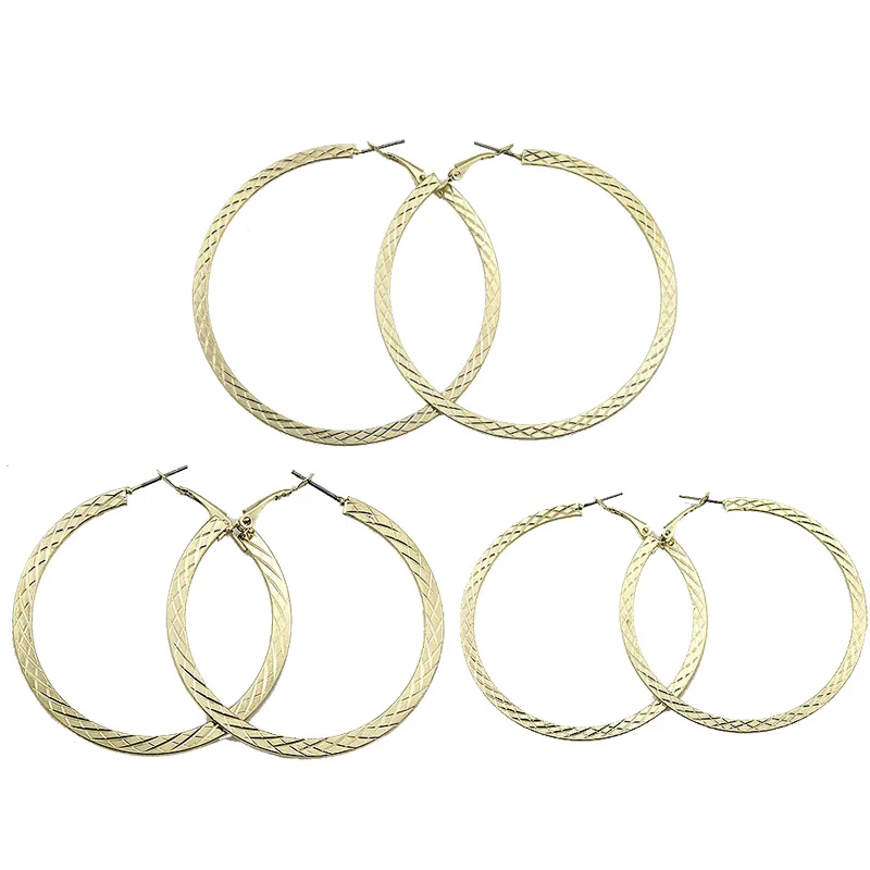 2018 новые скульптурные серьги Annulus золотого цвета большие кольца для женщин