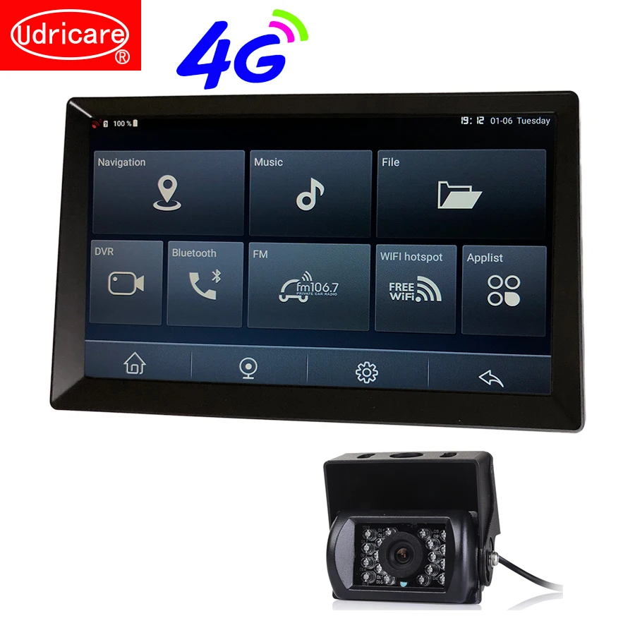 Udricare 10 дюймов Android 8 1 WiFi Bluetooth телефон 4G SIM карта интернет Автомобиль Грузовик