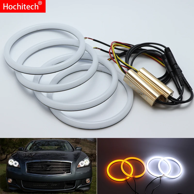 Для Infiniti M Y51 M25L M35hL M35 M37 M56 Q70 2011 2014 белый и янтарный хлопковый комплект светодиодов